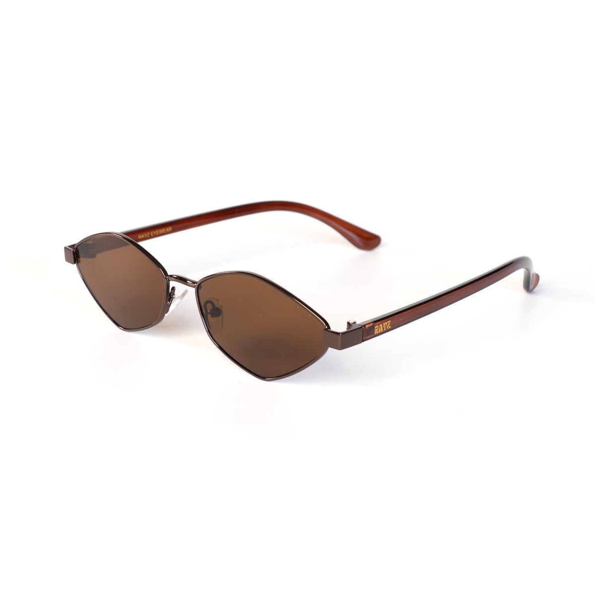 INDI marron Lunettes de Soleil pour Hommes et Femmes Photo de Côté - RAYZ Eyewear Marque de Lunettes Marocaine