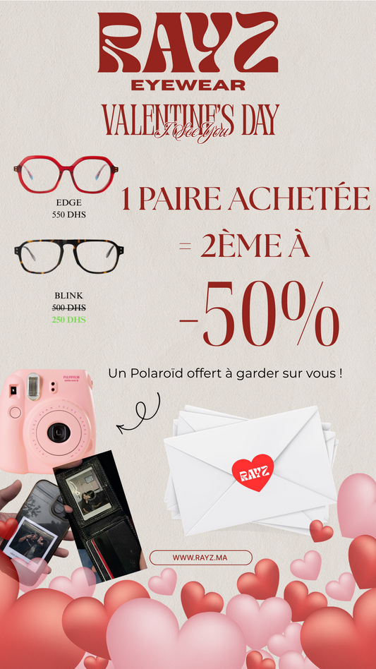 Offre Duo: La deuxième paire à moitié prix pour la Saint-Valentin