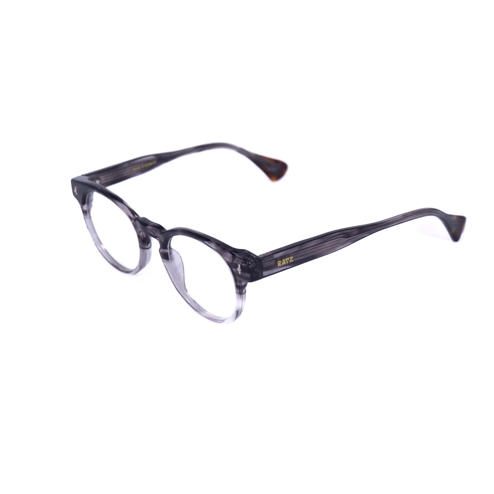 Aela Transparent-noir Lunettes de vue pour Hommes et Femmes Photo de Côté - RAYZ Eyewear Marque de Lunettes Marocaine