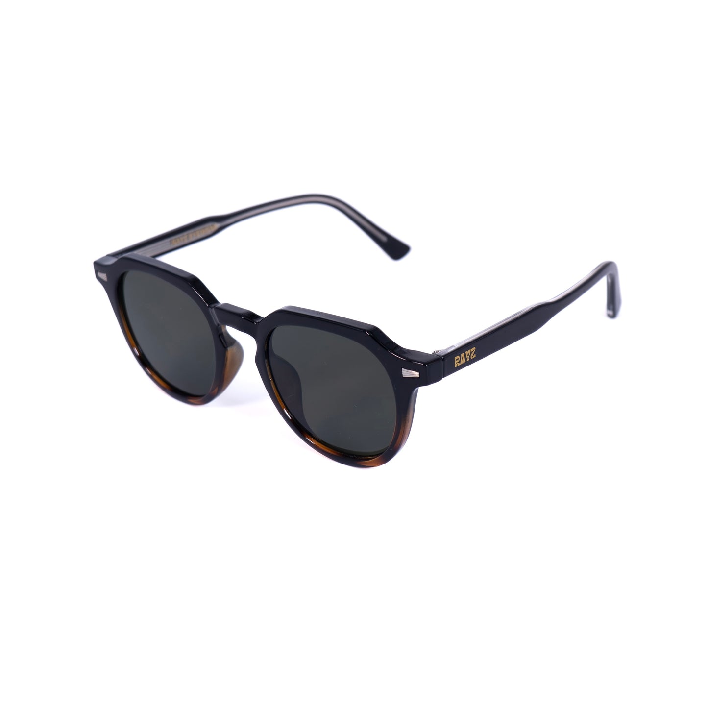 Alex Vert-Léopard Lunettes de Soleil pour Hommes et Femmes Photo de Côté - RAYZ Eyewear Marque de Lunettes Marocaine