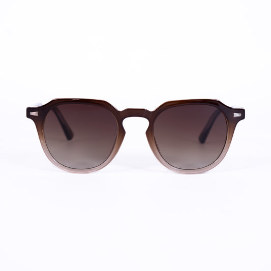 Alex marron de Soleil pour Hommes et Femmes Photo de Face - RAYZ Eyewear Marque de Lunettes Marocaine