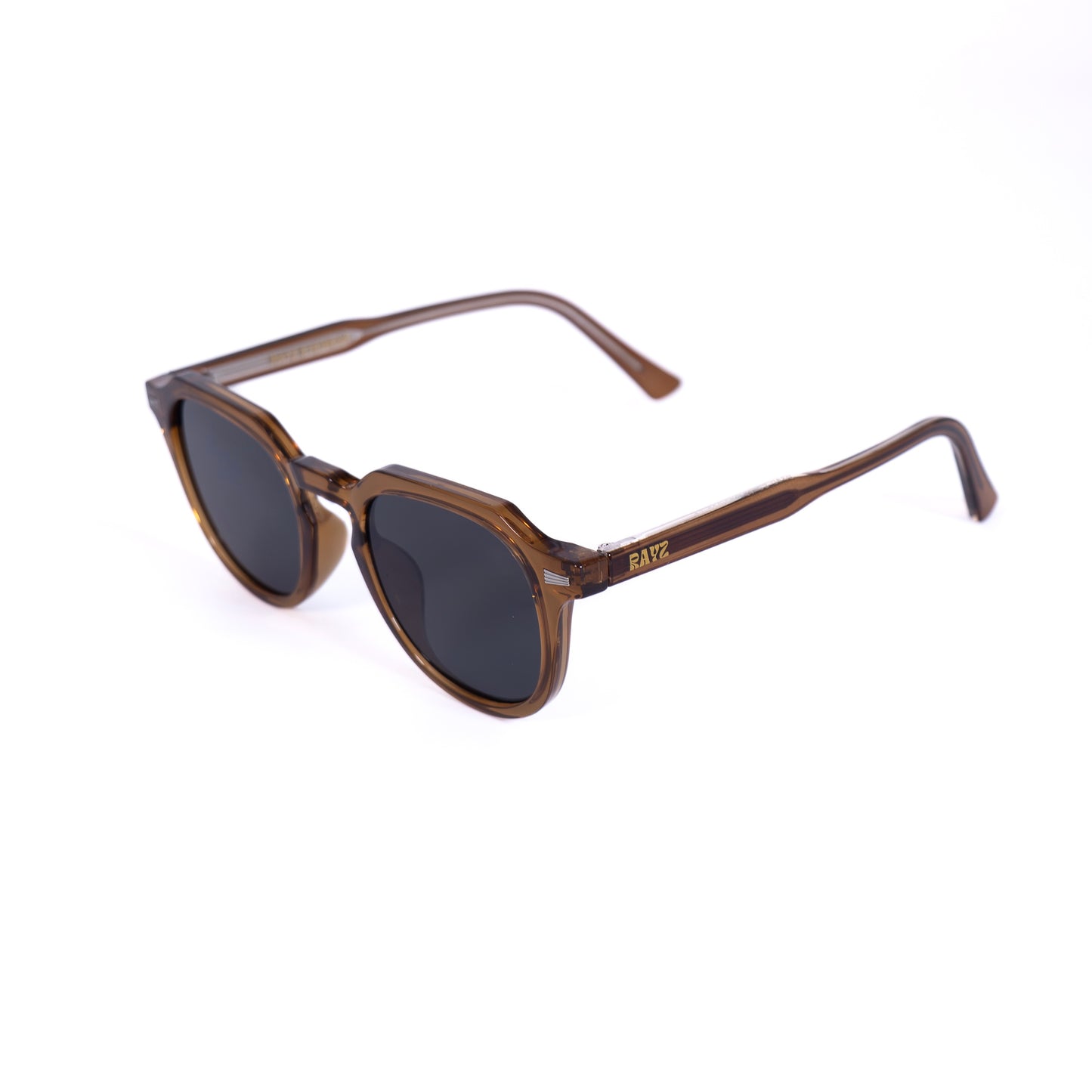 Alex marron noir Lunettes de Soleil pour Hommes et Femmes Photo de Côté - RAYZ Eyewear Marque de Lunettes Marocaine