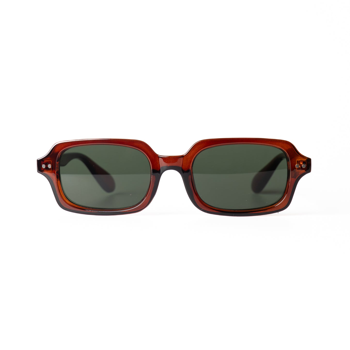 Auri marron-vert Lunettes de Soleil pour Hommes et Femmes Photo de Face - RAYZ Eyewear Marque de Lunettes Marocaine
