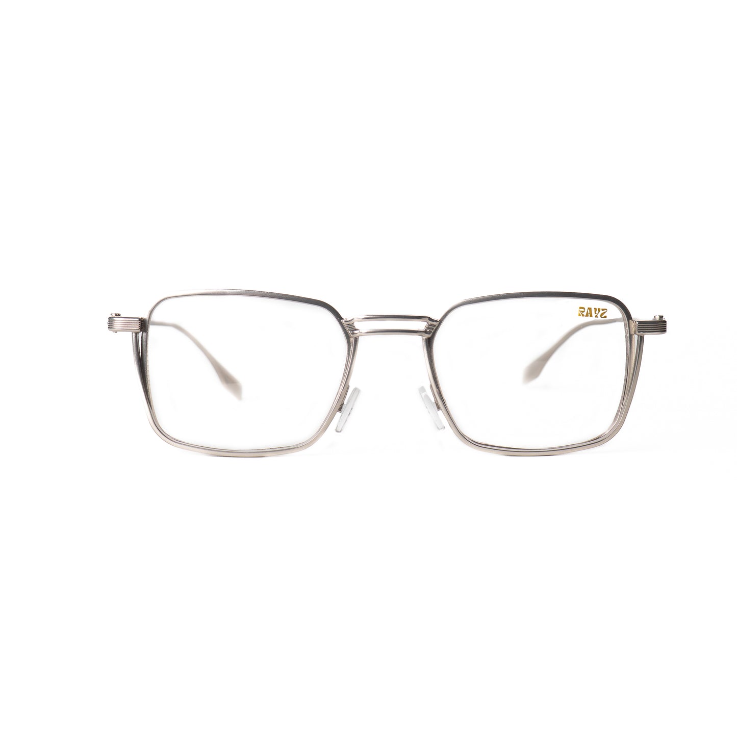 Blade silver Lunettes de Vue pour Hommes et Femmes Photo de Face - RAYZ Eyewear Marque de Lunettes Marocaine