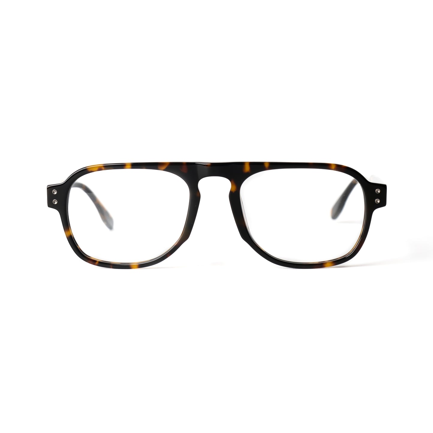 Blink Noir-Hawksbill Lunettes de Vue pour Hommes et Femmes Photo de Face - RAYZ Eyewear Marque de Lunettes Marocaine