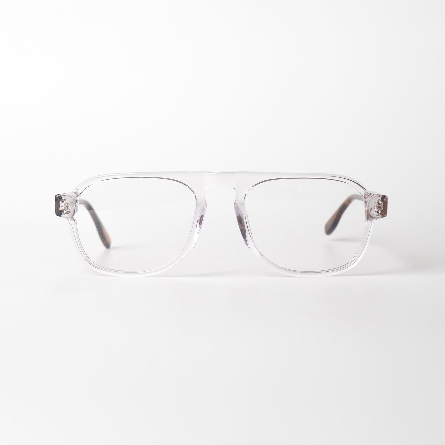 Blink Transparent-léopard Lunettes de Vue pour Hommes et Femmes Photo de Face - RAYZ Eyewear Marque de Lunettes Marocaine
