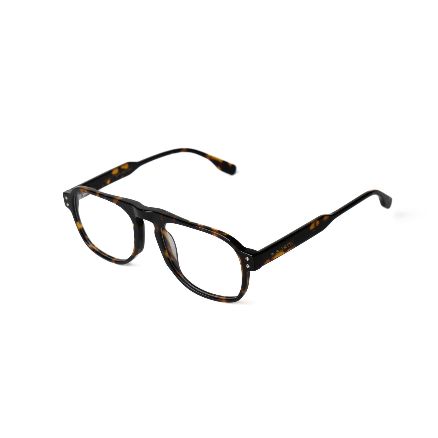 Blink Noir-Hawksbill Lunettes de vue pour Hommes et Femmes Photo de Côté - RAYZ Eyewear Marque de Lunettes Marocaine