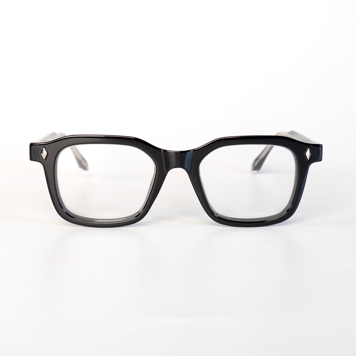 Boston noir Lunettes de optiques pour Hommes et Femmes Photo de Face - RAYZ Eyewear Marque de Lunettes Marocain