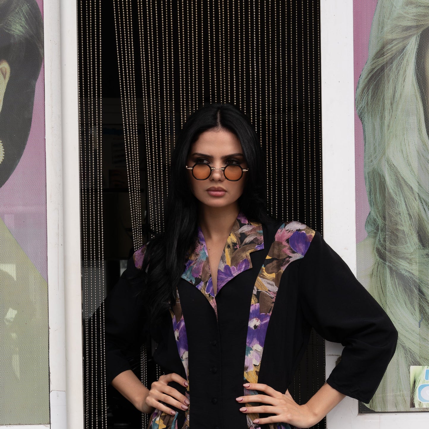 Brumée Marron-noir Lunettes de Soleil pour Hommes et Femmes Photo de porté - RAYZ Eyewear Marque de Lunettes Marocaine