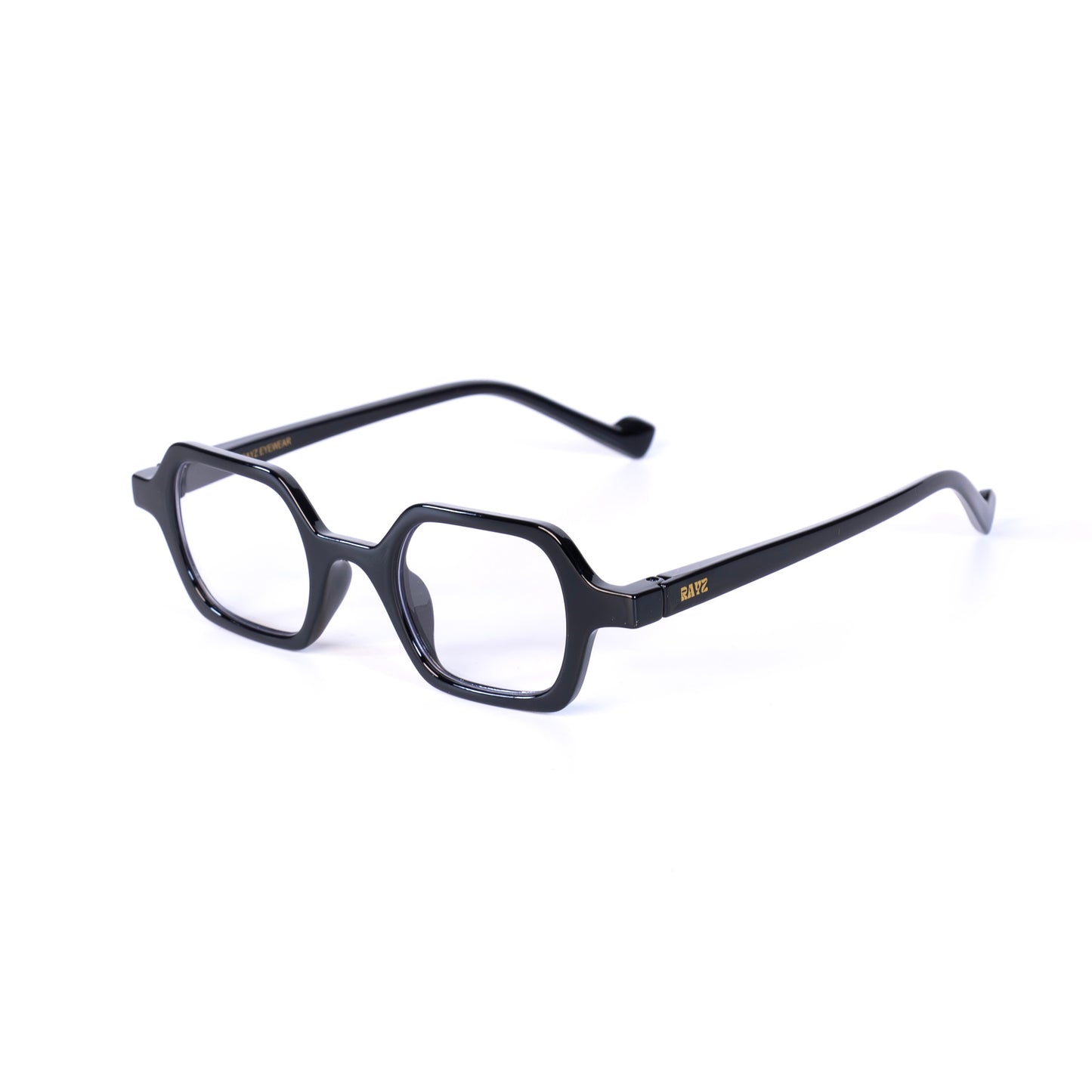 Byrona Noir Lunettes de vue pour Hommes et Femmes Photo de Côté - RAYZ Eyewear Marque de Lunettes Marocaine