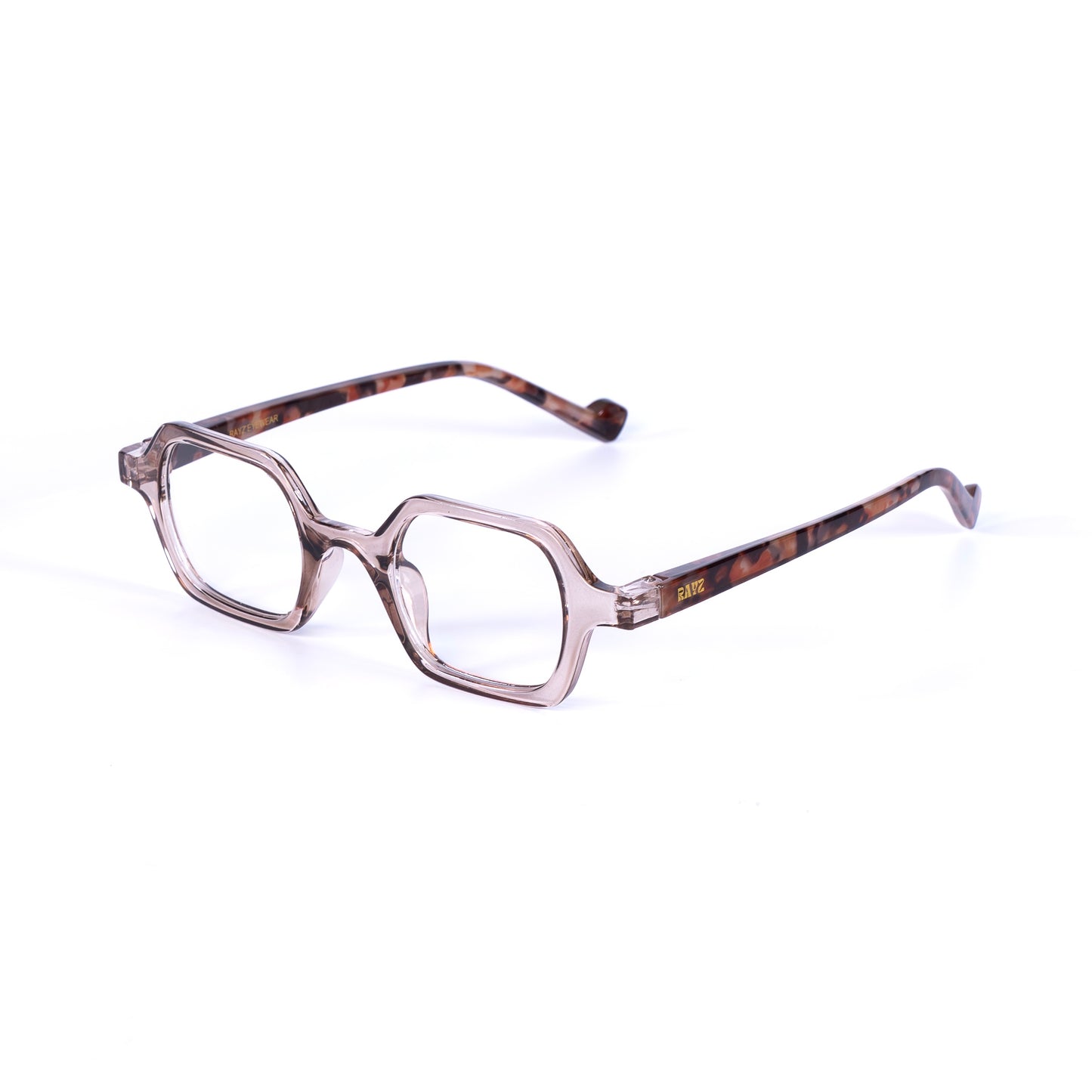 Byrona  marron-léopard Lunettes de vue pour Hommes et Femmes Photo de Côté - RAYZ Eyewear Marque de Lunettes Marocaine