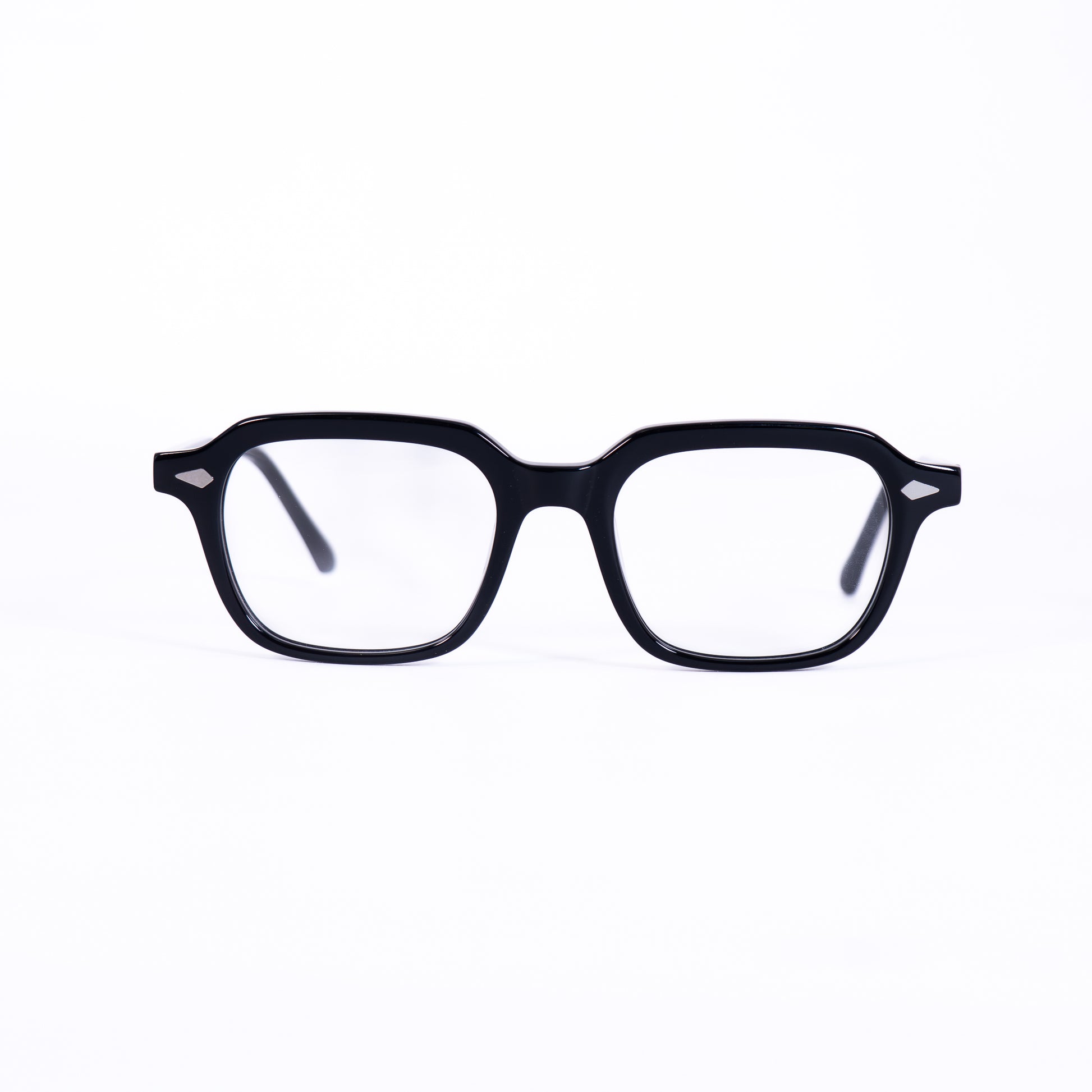 Clove Noir Lunettes de Vue pour Hommes et Femmes Photo de Face - RAYZ Eyewear Marque de Lunettes Marocaine