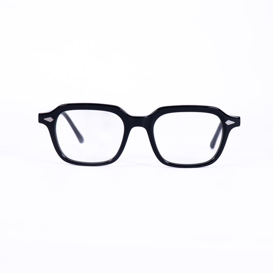 Clove Noir Lunettes de Vue pour Hommes et Femmes Photo de Face - RAYZ Eyewear Marque de Lunettes Marocaine