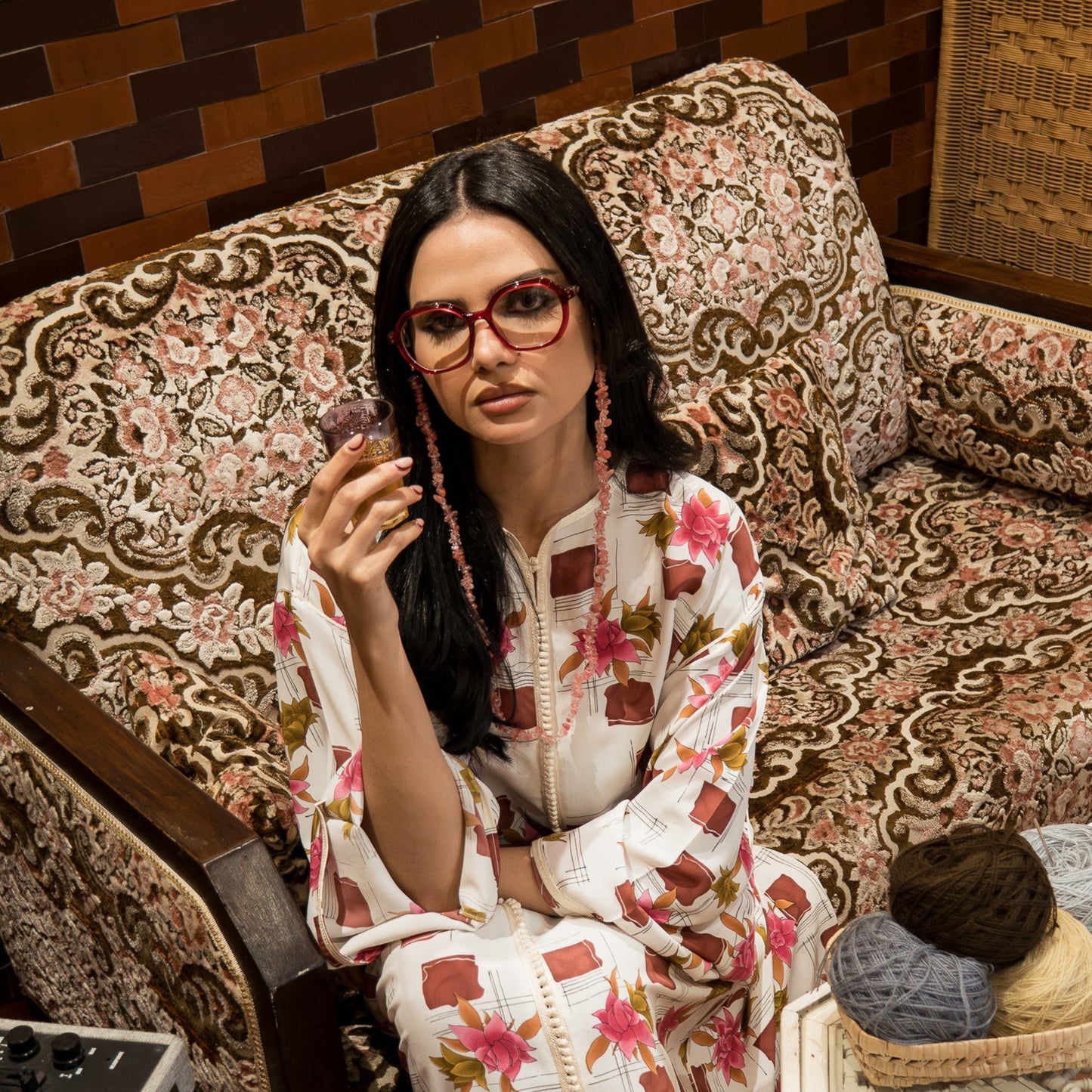 Edge rouge-bleu Lunettes de vue pour Hommes et Femmes Photo de porté - RAYZ Eyewear Marque de Lunettes Marocaine