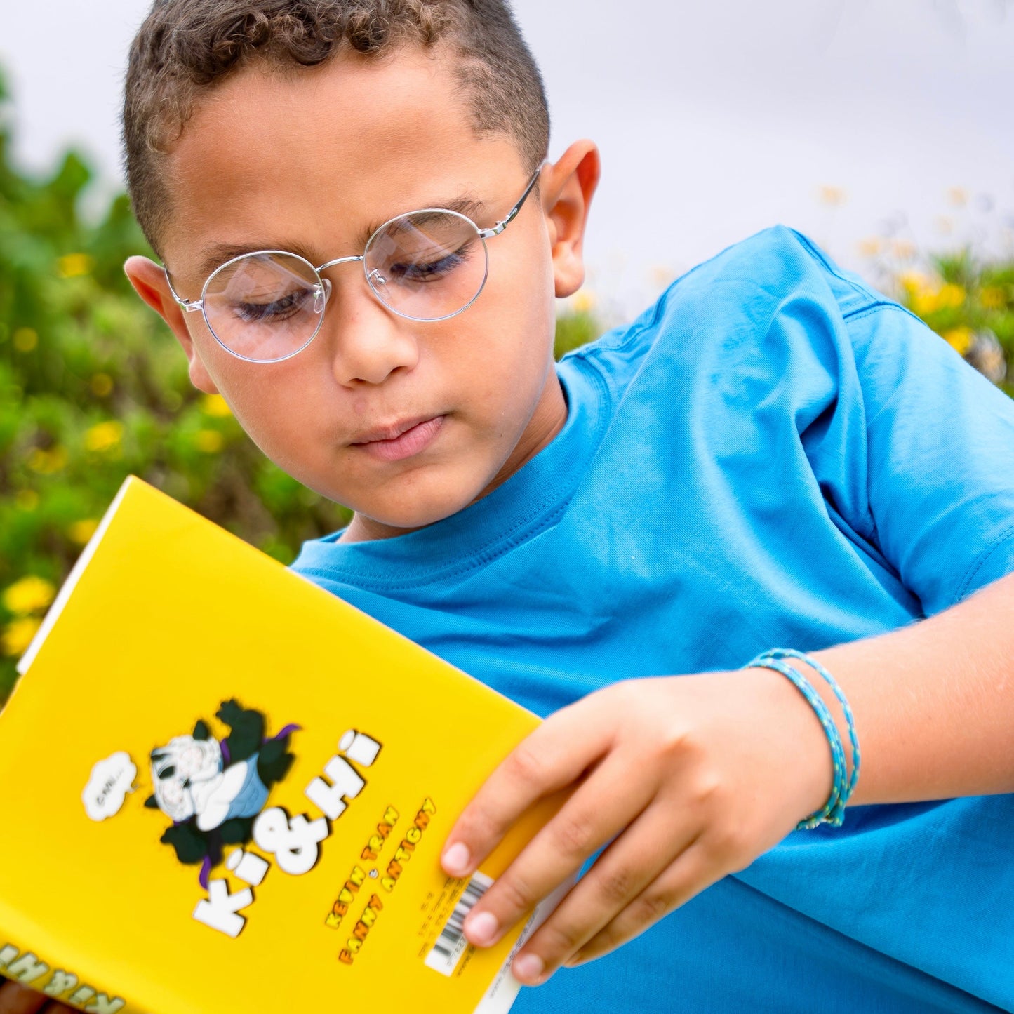 Emy Silver Lunettes de vue pour enfants Photo de Porté - RAYZ Eyewear Marque de Lunettes Marocaine