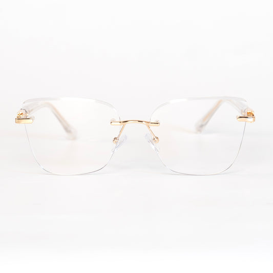 FINN Transparent Lunettes de Vue pour Hommes et Femmes Photo de Face - RAYZ Eyewear Marque de Lunettes Marocaine
