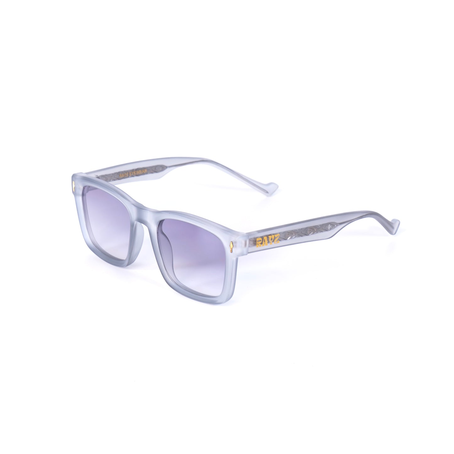 Flashéa gris Lunettes de Soleil pour Hommes et Femmes Photo de Côté - RAYZ Eyewear Marque de Lunettes Marocaine