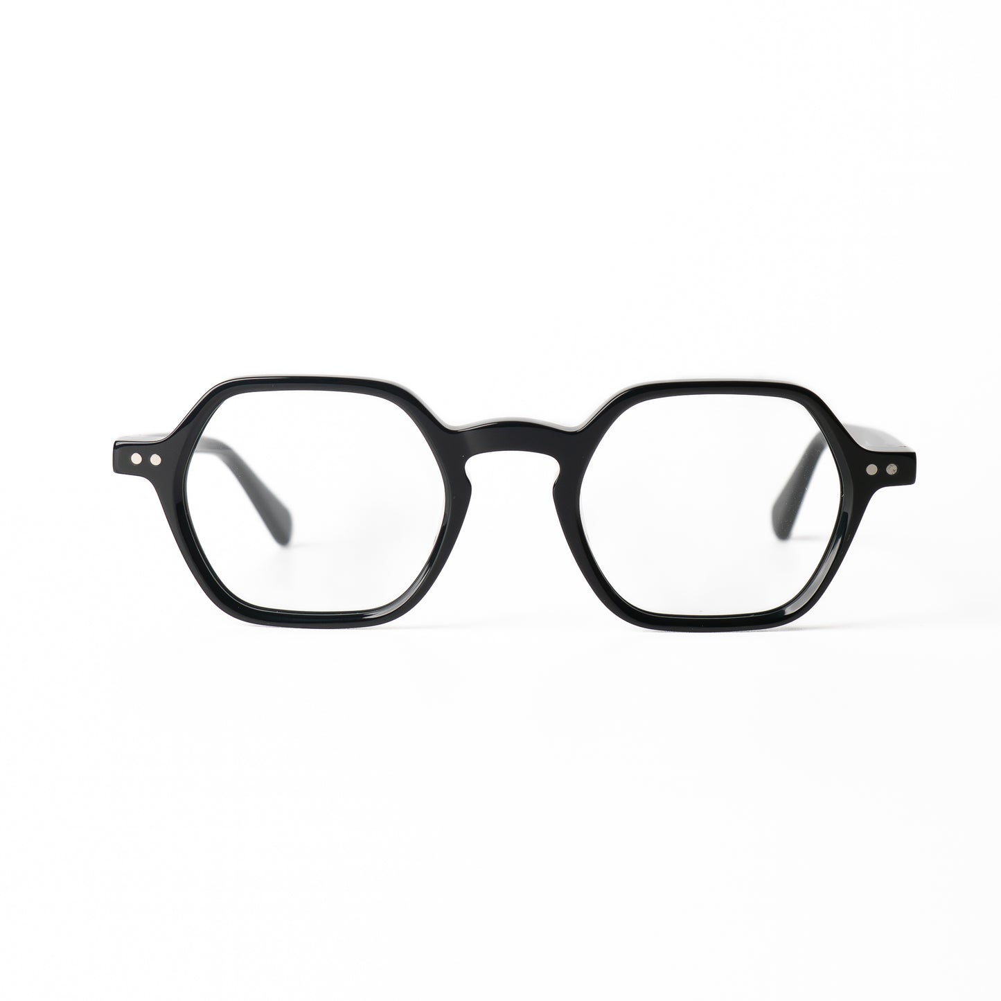 Glow Noir Lunettes de Vue pour Hommes et Femmes Photo de Face - RAYZ Eyewear Marque de Lunettes Marocaine