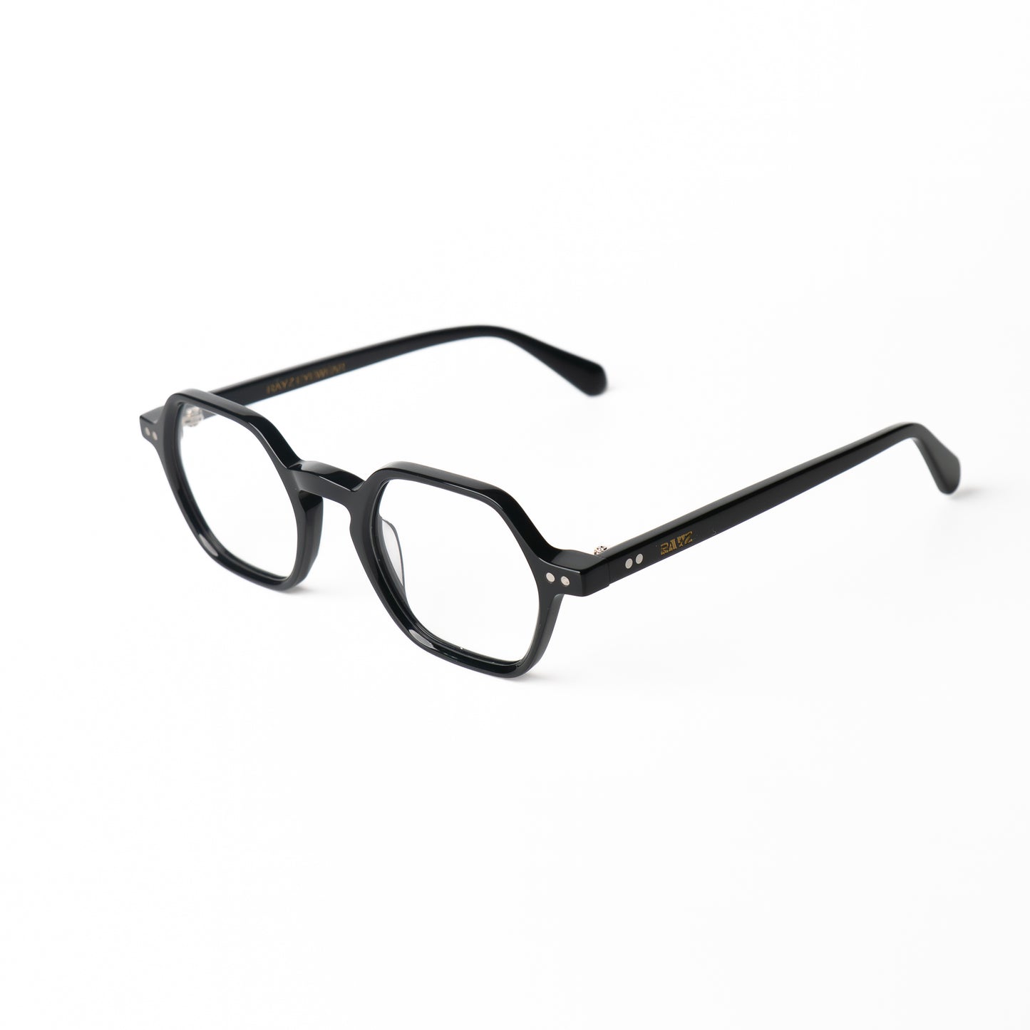 Glow Noir Lunettes de vue pour Hommes et Femmes Photo de Côté - RAYZ Eyewear Marque de Lunettes Marocaine