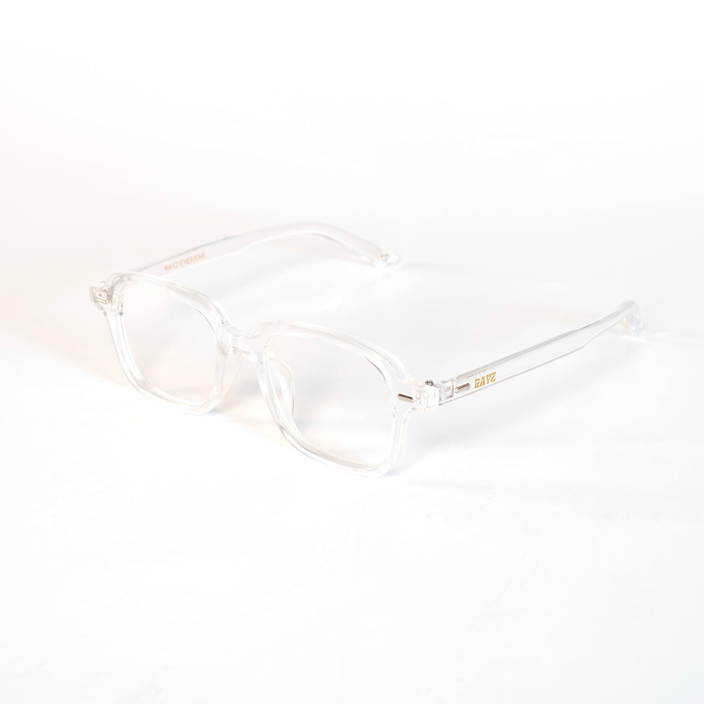 Grid Transparent Lunettes de vue pour Hommes et Femmes Photo de Côté - RAYZ Eyewear Marque de Lunettes Marocaine