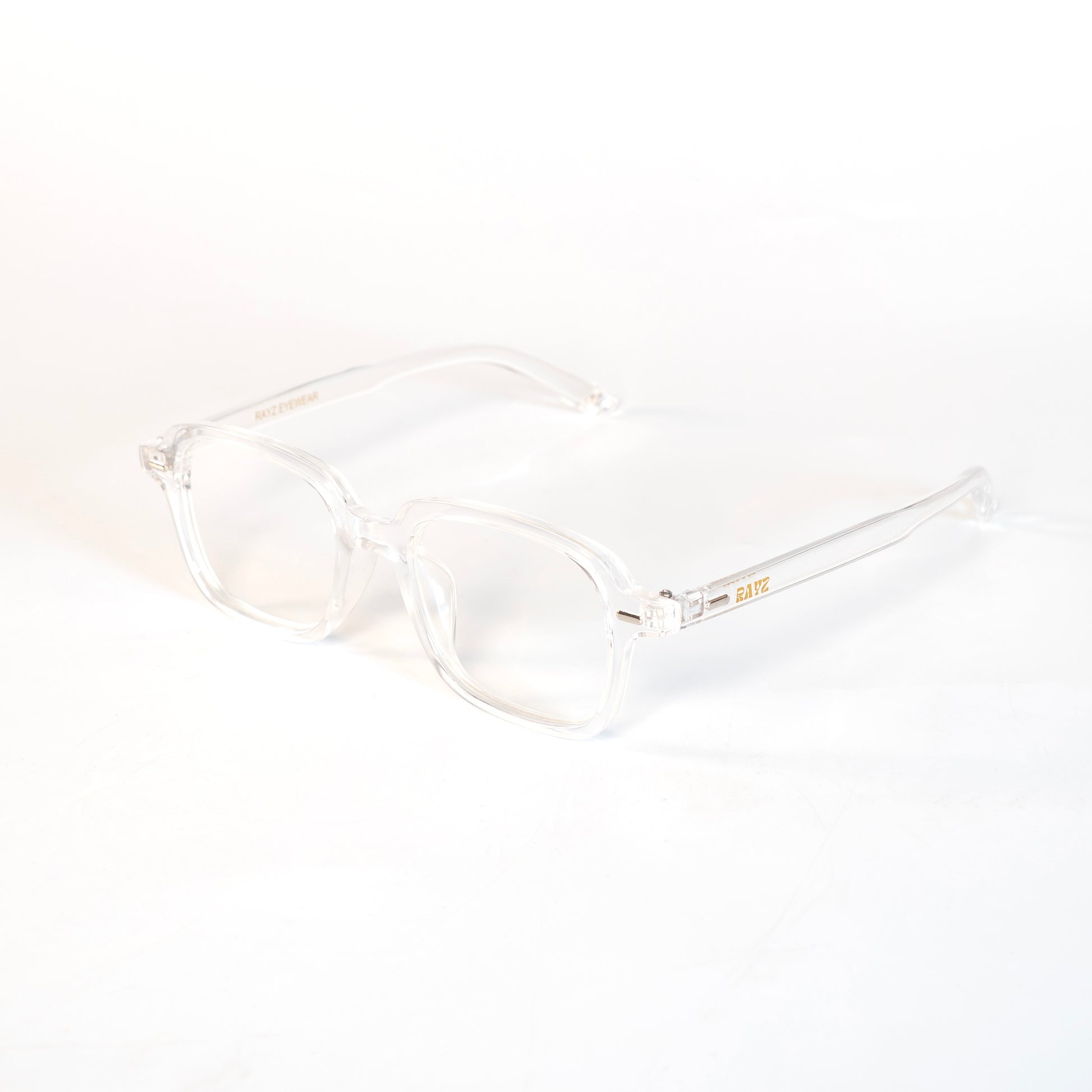 Grid Transparent Lunettes de vue pour Hommes et Femmes Photo de Côté - RAYZ Eyewear Marque de Lunettes Marocaine