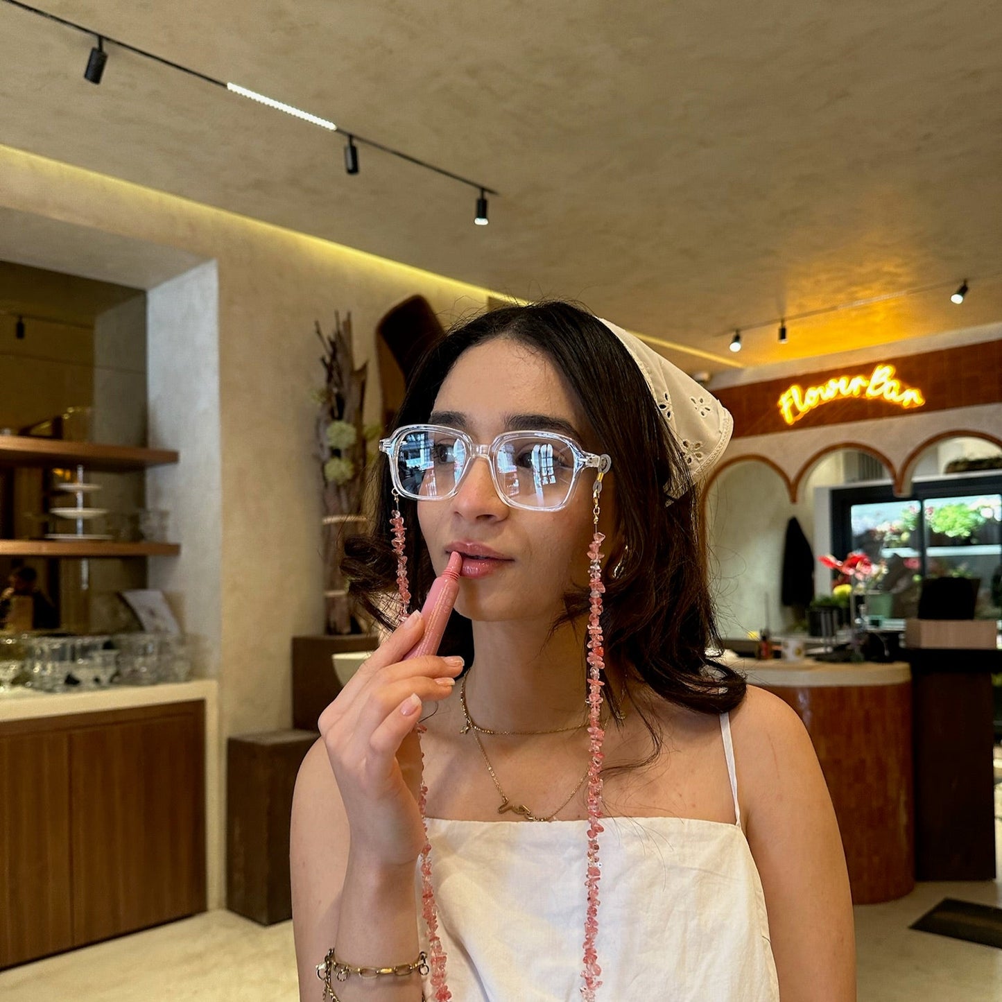 Grid Transparent Lunettes de vue pour Hommes et Femmes Photo de porté - RAYZ Eyewear Marque de Lunettes Marocaine