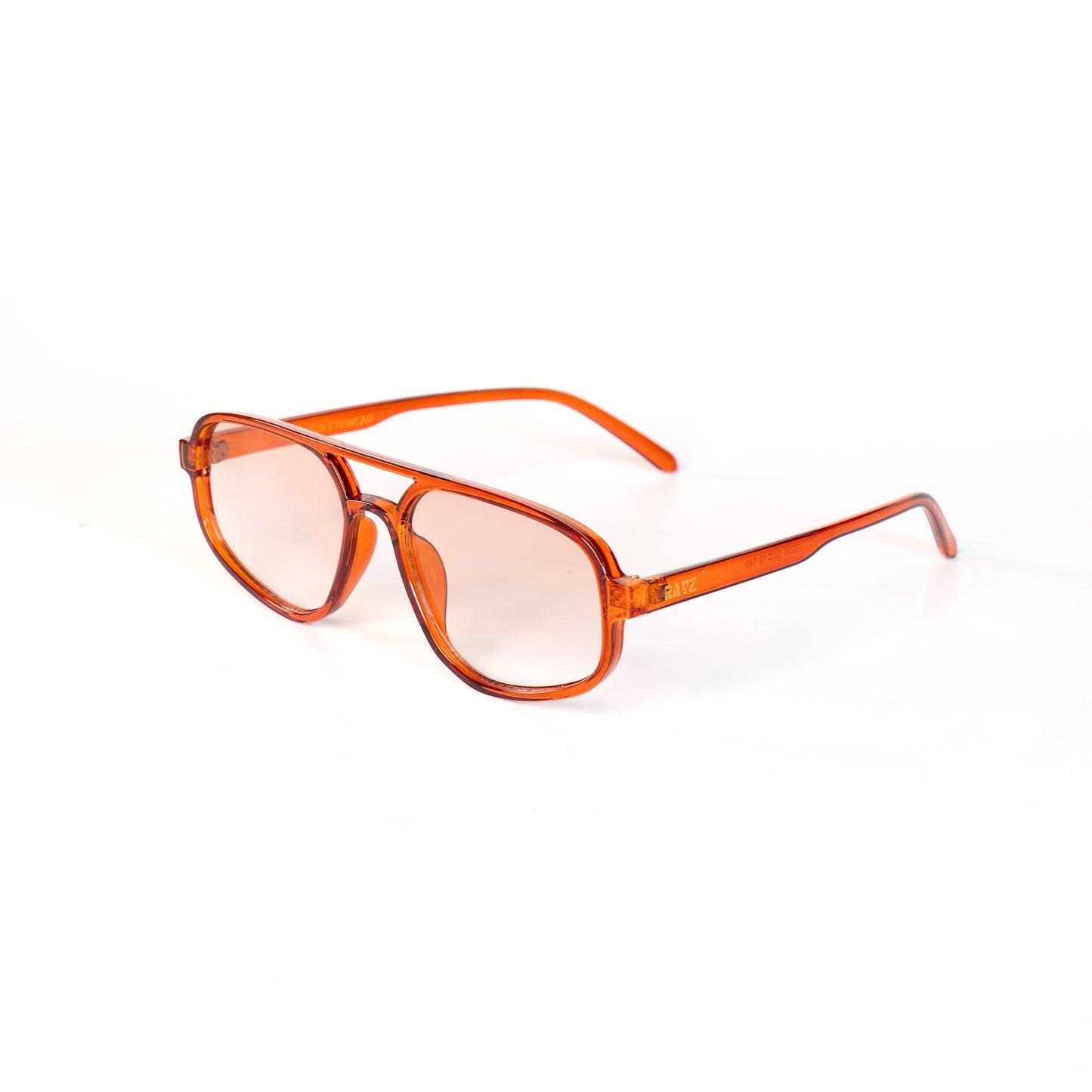 Havana orange Lunettes de Solaire pour Hommes et Femmes Photo de Côté - RAYZ Eyewear Marque de Lunettes Marocaine