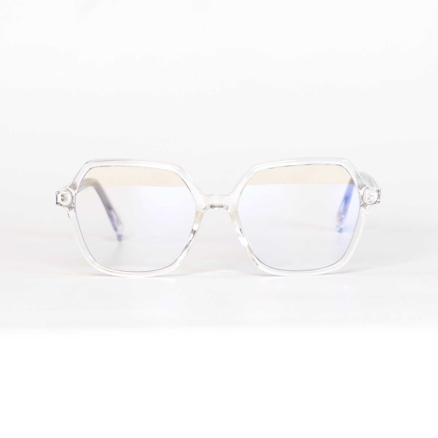 Honey Transparent Lunettes de Vue pour Hommes et Femmes Photo de Face - RAYZ Eyewear Marque de Lunettes Marocaine