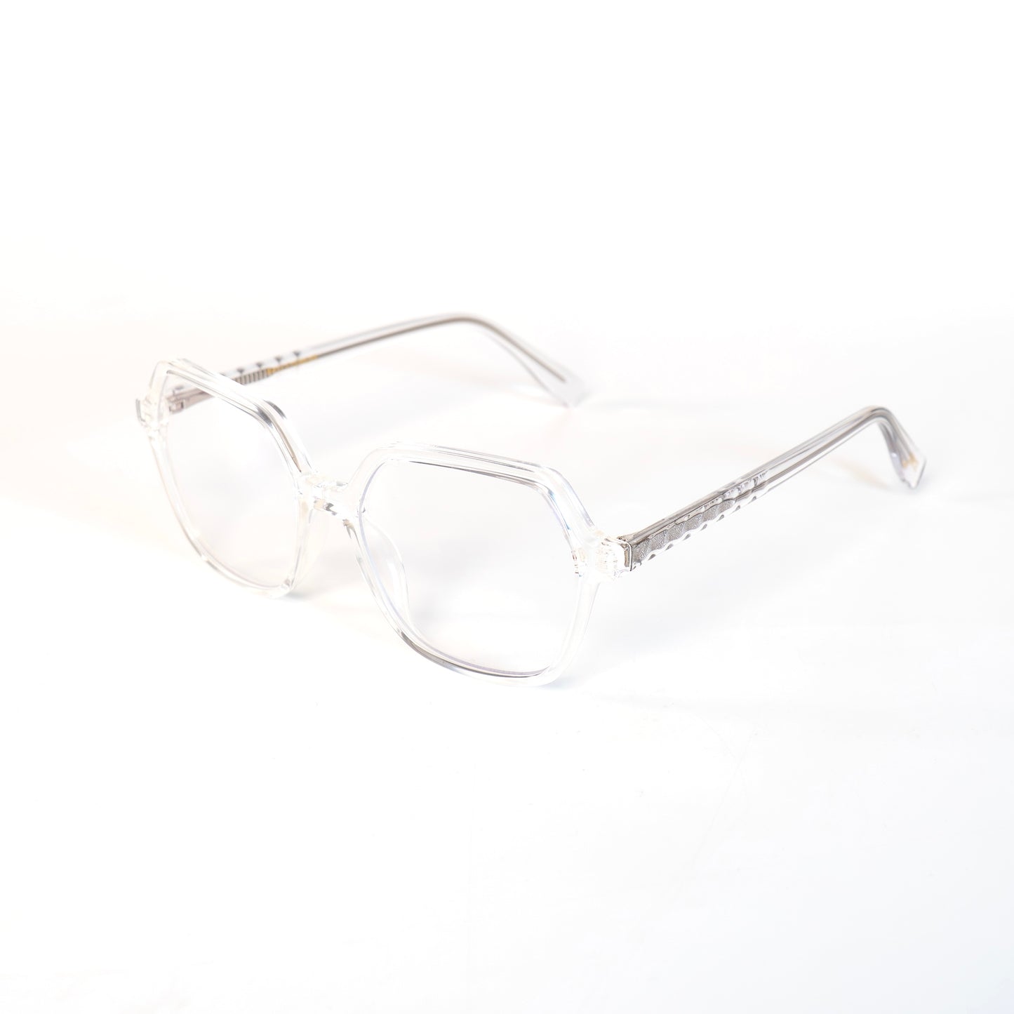 Honey Transparent Lunettes de vue pour Hommes et Femmes Photo de Côté - RAYZ Eyewear Marque de Lunettes Marocaine