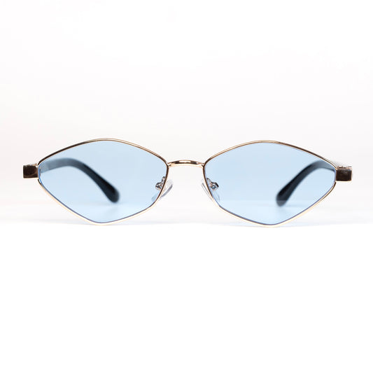 INDI bleu Lunettes de Soleil pour Hommes et Femmes Photo de Face - RAYZ Eyewear Marque de Lunettes Marocaine