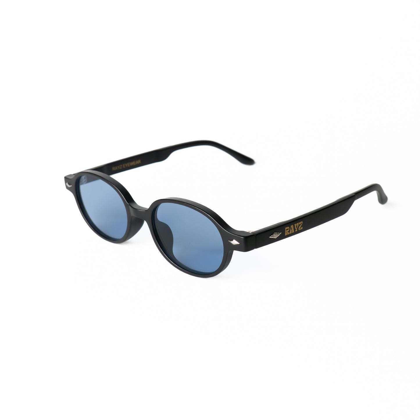 Iris bleu Lunettes de Soleil pour Hommes et Femmes Photo de Côté - RAYZ Eyewear Marque de Lunettes Marocaine