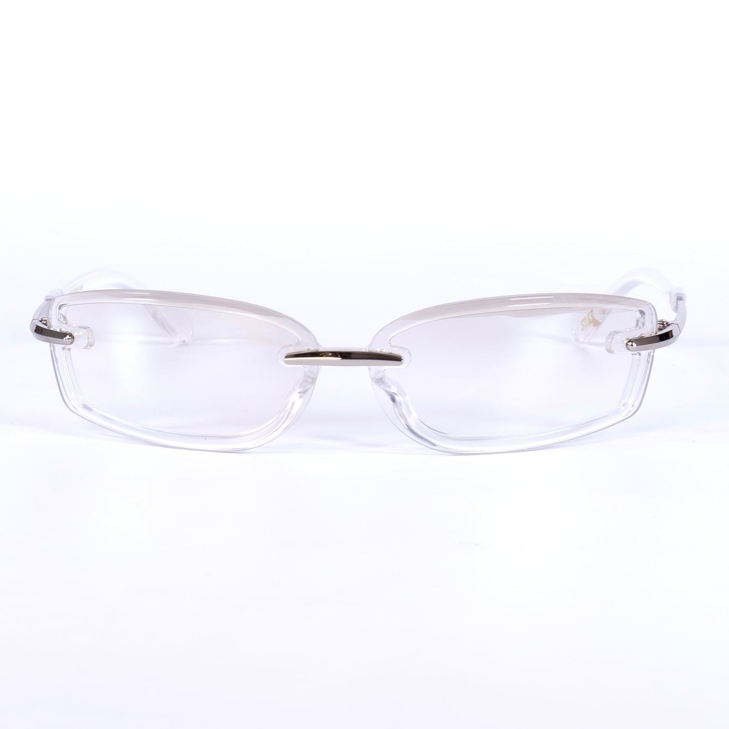 Jazia Transparent Lunettes de Soleil pour Hommes et Femmes Photo de Face - RAYZ Eyewear Marque de Lunettes Marocaine