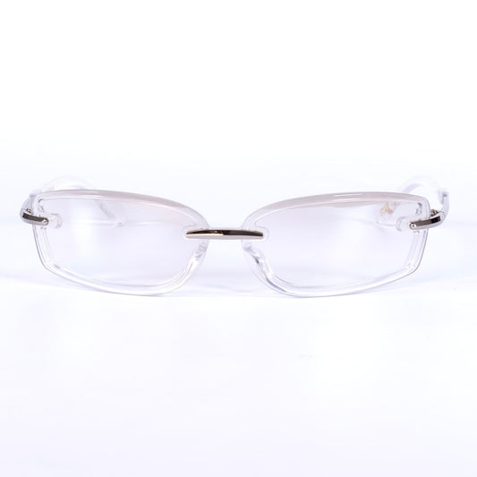 Jazia Transparent Lunettes de Soleil pour Hommes et Femmes Photo de Face - RAYZ Eyewear Marque de Lunettes Marocaine