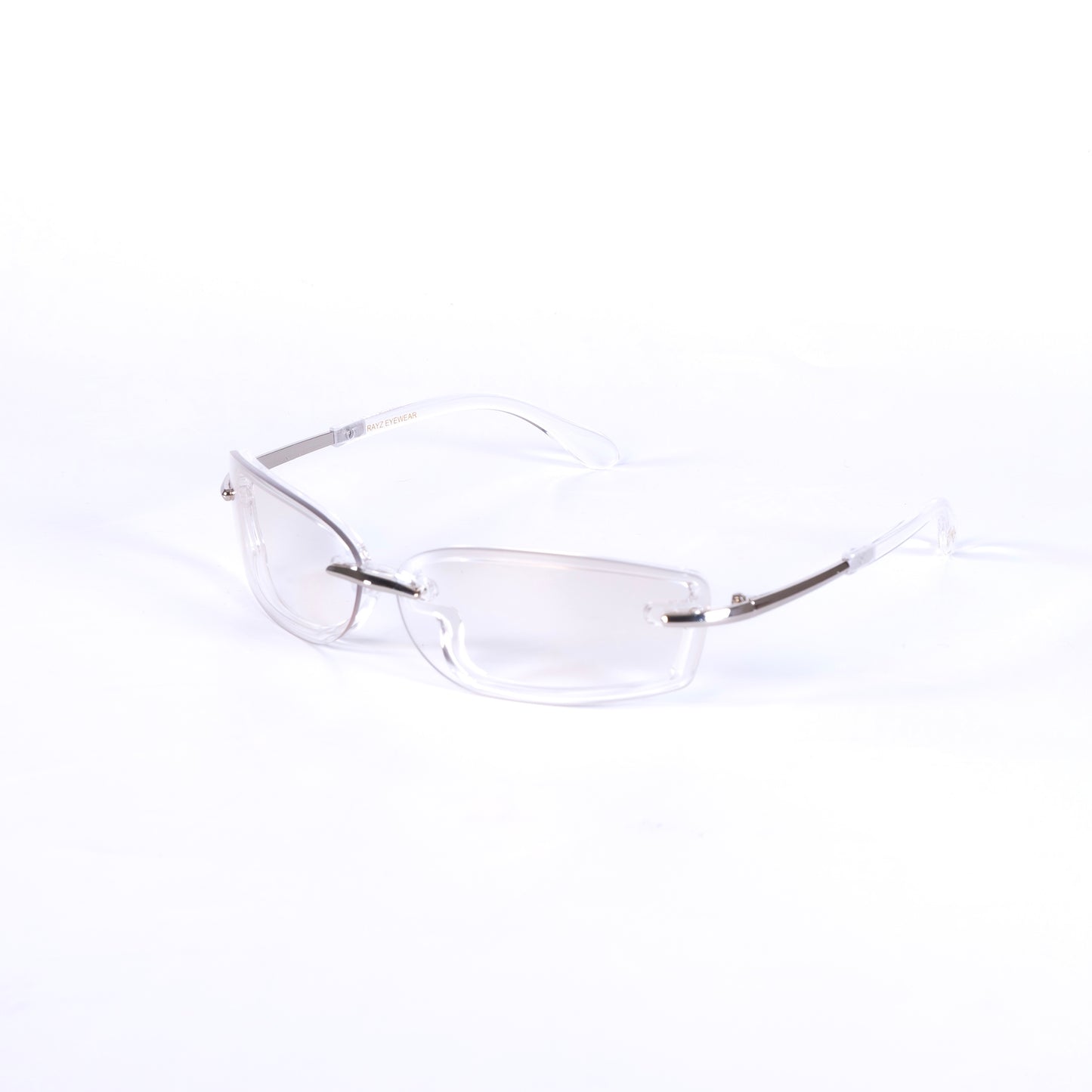 Jazia blanc Lunettes de Soleil pour Hommes et Femmes Photo de Côté - RAYZ Eyewear Marque de Lunettes Marocaine