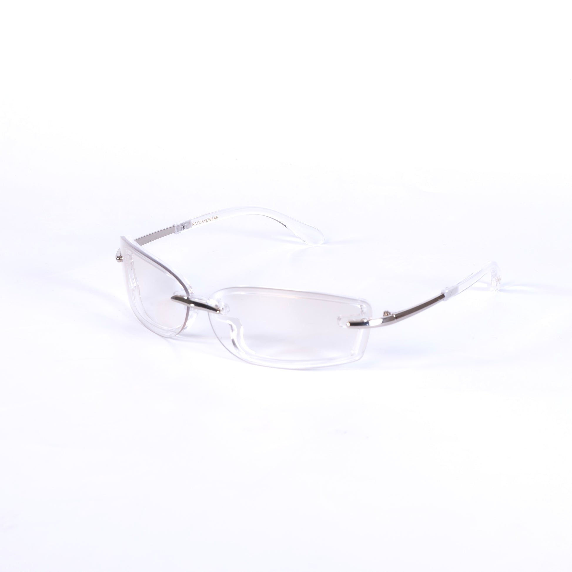 Jazia blanc Lunettes de Soleil pour Hommes et Femmes Photo de Côté - RAYZ Eyewear Marque de Lunettes Marocaine