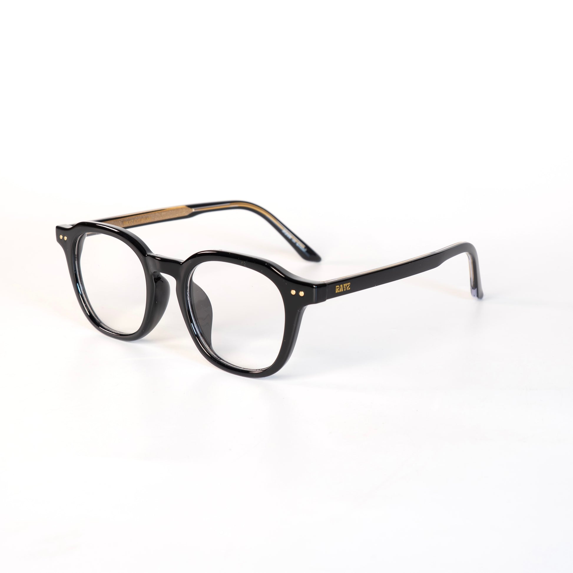 KAI Noir Lunettes de vue pour Hommes et Femmes Photo de Côté - RAYZ Eyewear Marque de Lunettes Marocaine