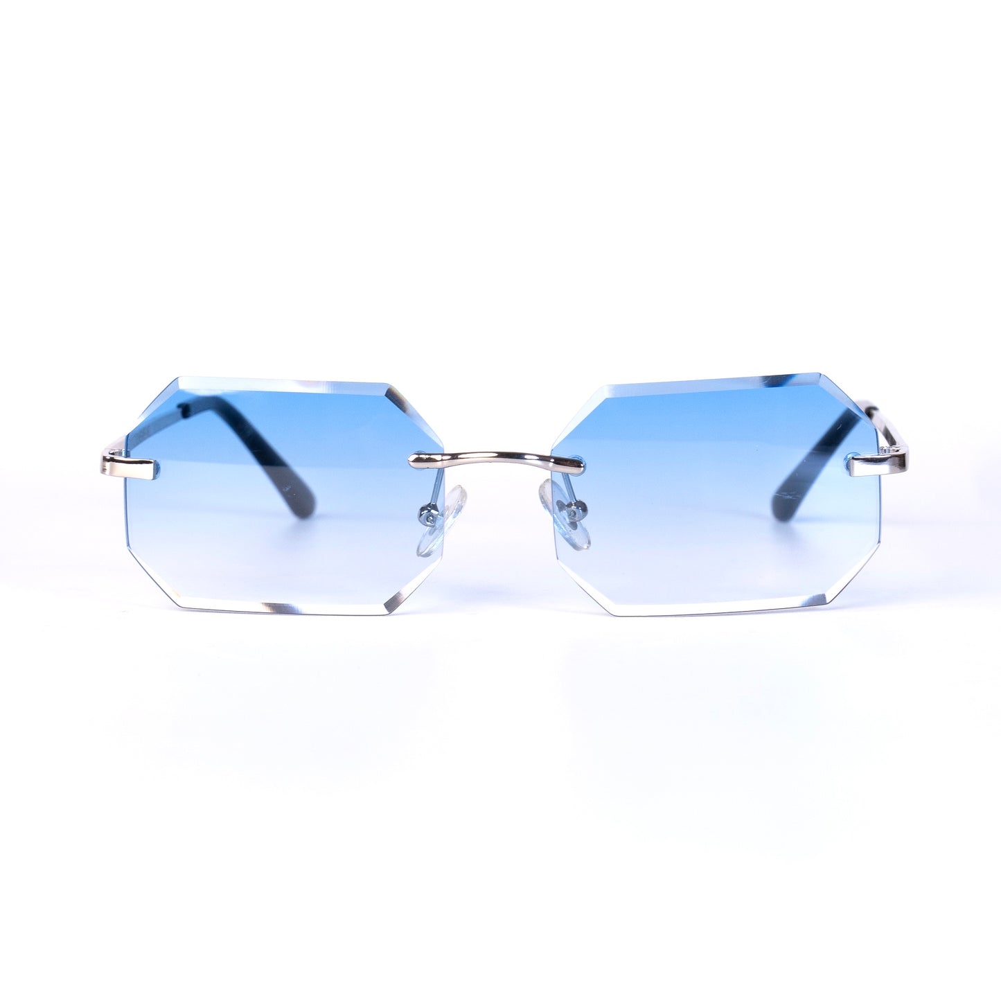 Kebe bleu Lunettes de Solaires pour Hommes et Femmes Photo de Face - RAYZ Eyewear Marque de Lunettes Marocaine