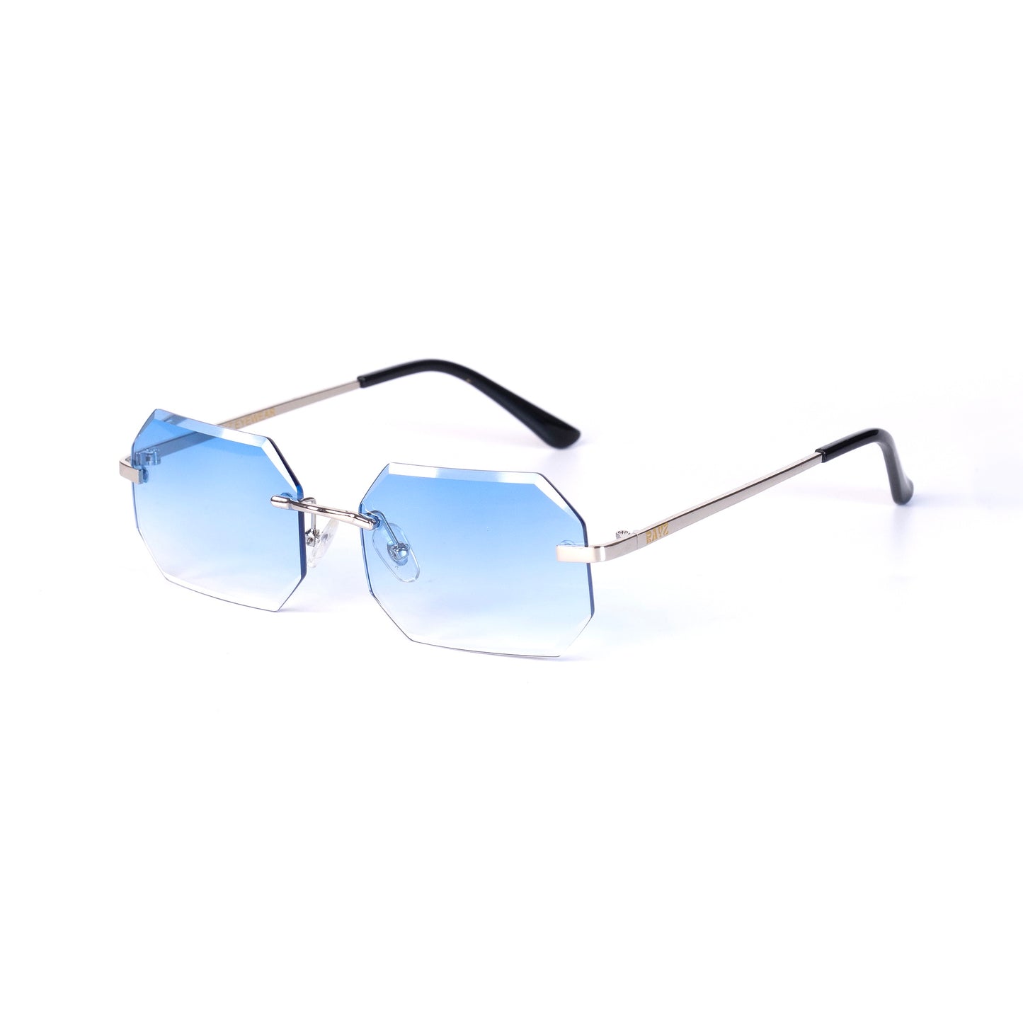 Kebe bleu Lunettes de Solaires pour Hommes et Femmes Photo de Côté - RAYZ Eyewear Marque de Lunettes Marocaine