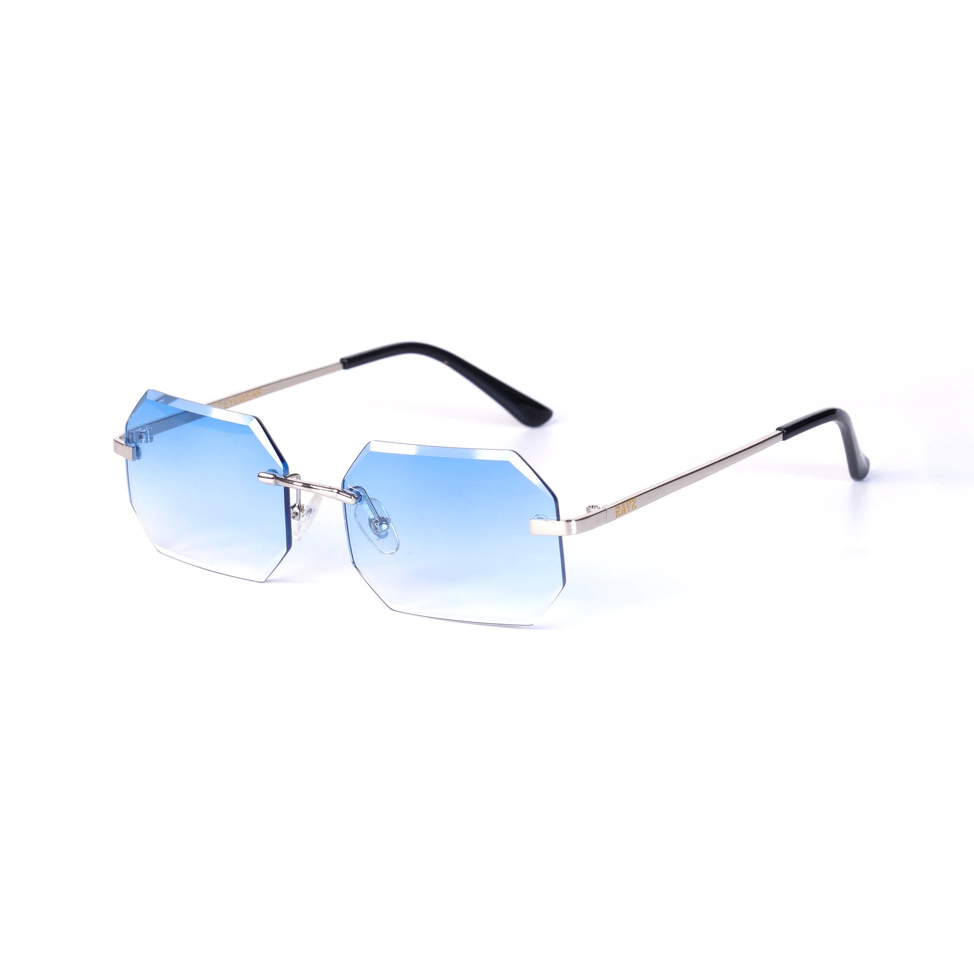 Kebe bleu Lunettes de Solaires pour Hommes et Femmes Photo de Côté - RAYZ Eyewear Marque de Lunettes Marocaine