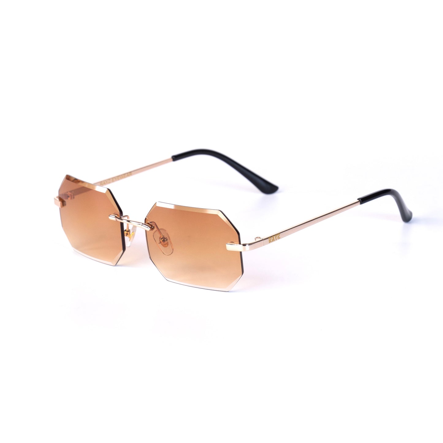 Kebe Marron Lunettes de Solaires pour Hommes et Femmes Photo de Côté - RAYZ Eyewear Marque de Lunettes Marocaine