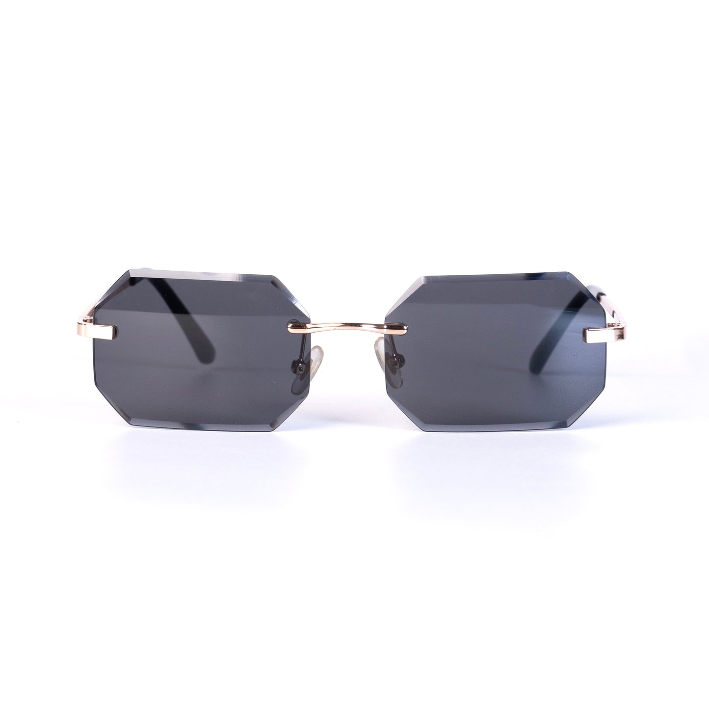 Kebe noir Lunettes de Solaires pour Hommes et Femmes Photo de Face - RAYZ Eyewear Marque de Lunettes Marocaine