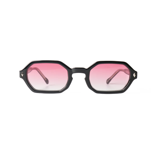 Kova Noir-rose de Soleil pour Hommes et Femmes Photo de Face - RAYZ Eyewear Marque de Lunettes Marocaine