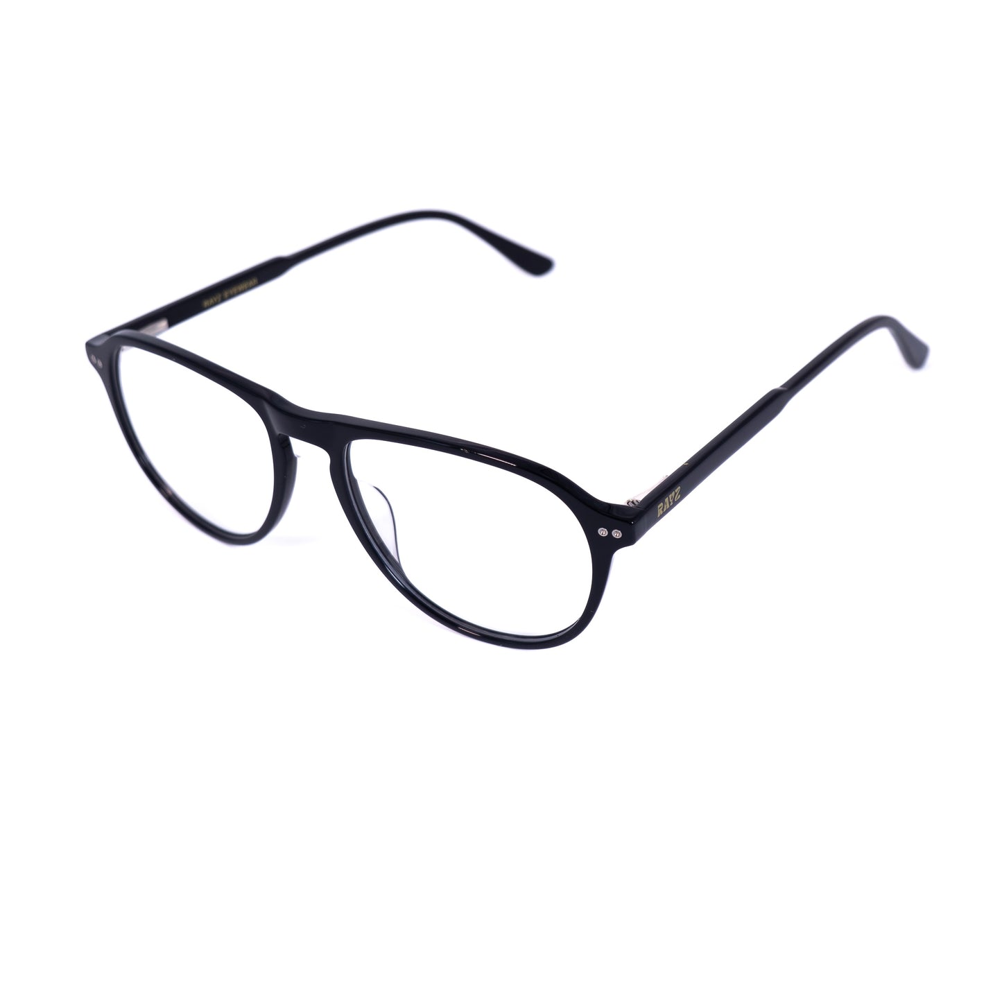Levy Noir Lunettes de vue pour Hommes et Femmes Photo de Côté - RAYZ Eyewear Marque de Lunettes Marocaine