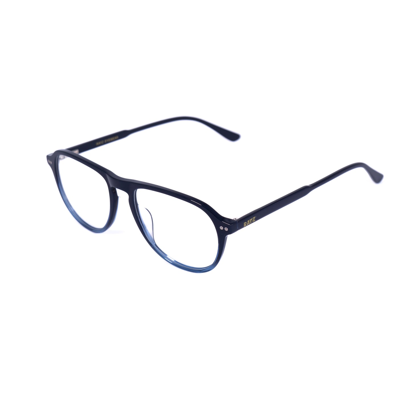 Levy bleu Lunettes de vue pour Hommes et Femmes Photo de Côté - RAYZ Eyewear Marque de Lunettes Marocaine