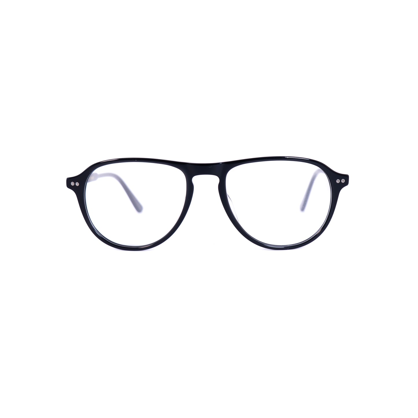 Levy Noir Lunettes de Vue pour Hommes et Femmes Photo de Face - RAYZ Eyewear Marque de Lunettes Marocaine