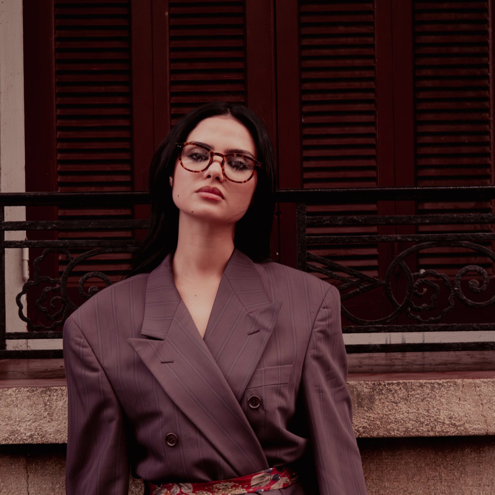 Loop leopard Lunettes de vue pour Hommes et Femmes Photo de porté - RAYZ Eyewear Marque de Lunettes Marocaine