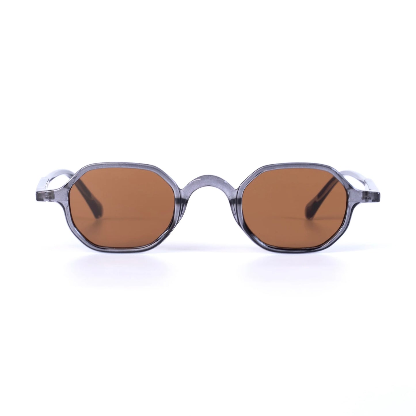 Luméa gris-marron Lunettes de Soleil pour Hommes et Femmes Photo de Face - RAYZ Eyewear Marque de Lunettes Marocaine