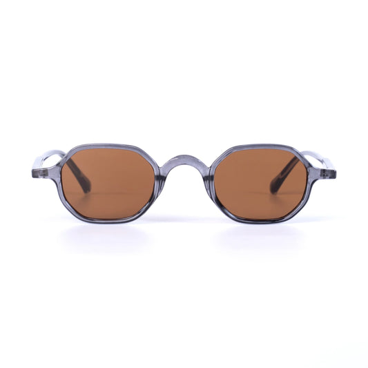 Luméa gris-marron Lunettes de Soleil pour Hommes et Femmes Photo de Face - RAYZ Eyewear Marque de Lunettes Marocaine