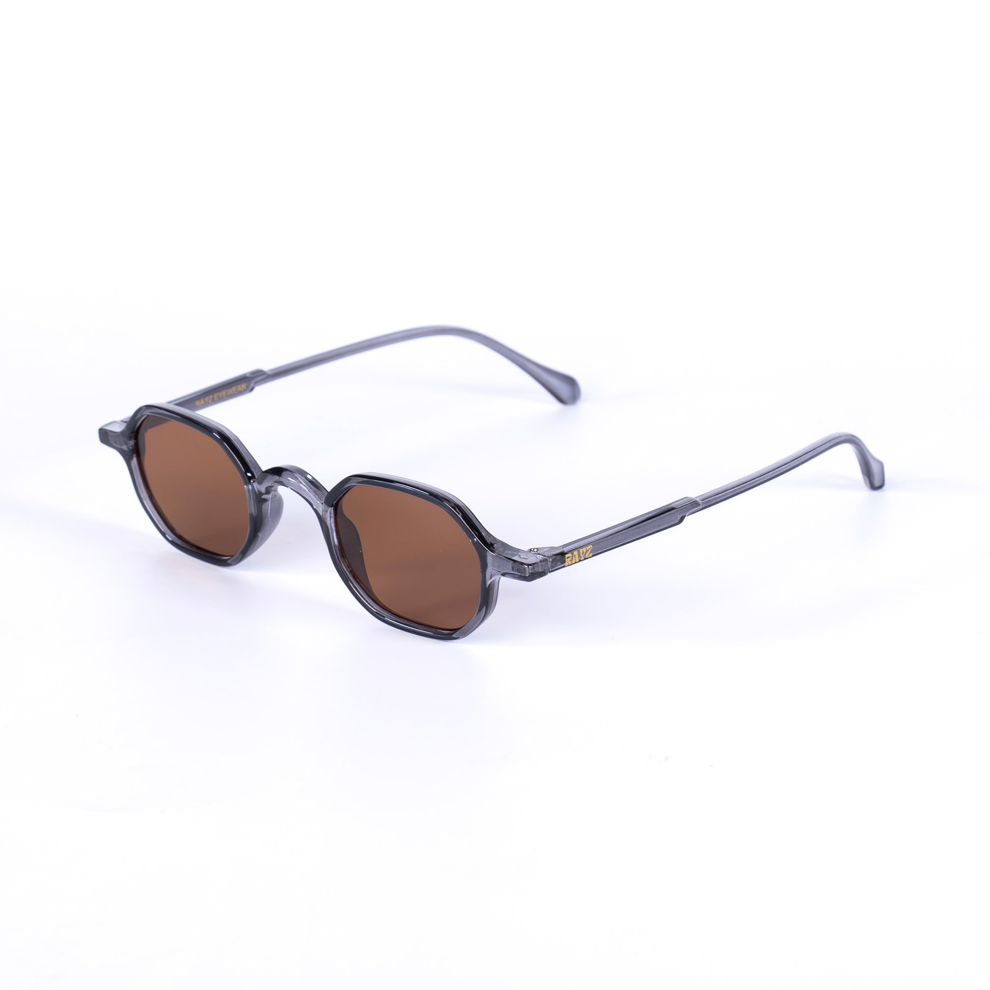 Luméa gris-marron Lunettes de Soleil pour Hommes et Femmes Photo de Côté - RAYZ Eyewear Marque de Lunettes Marocaine