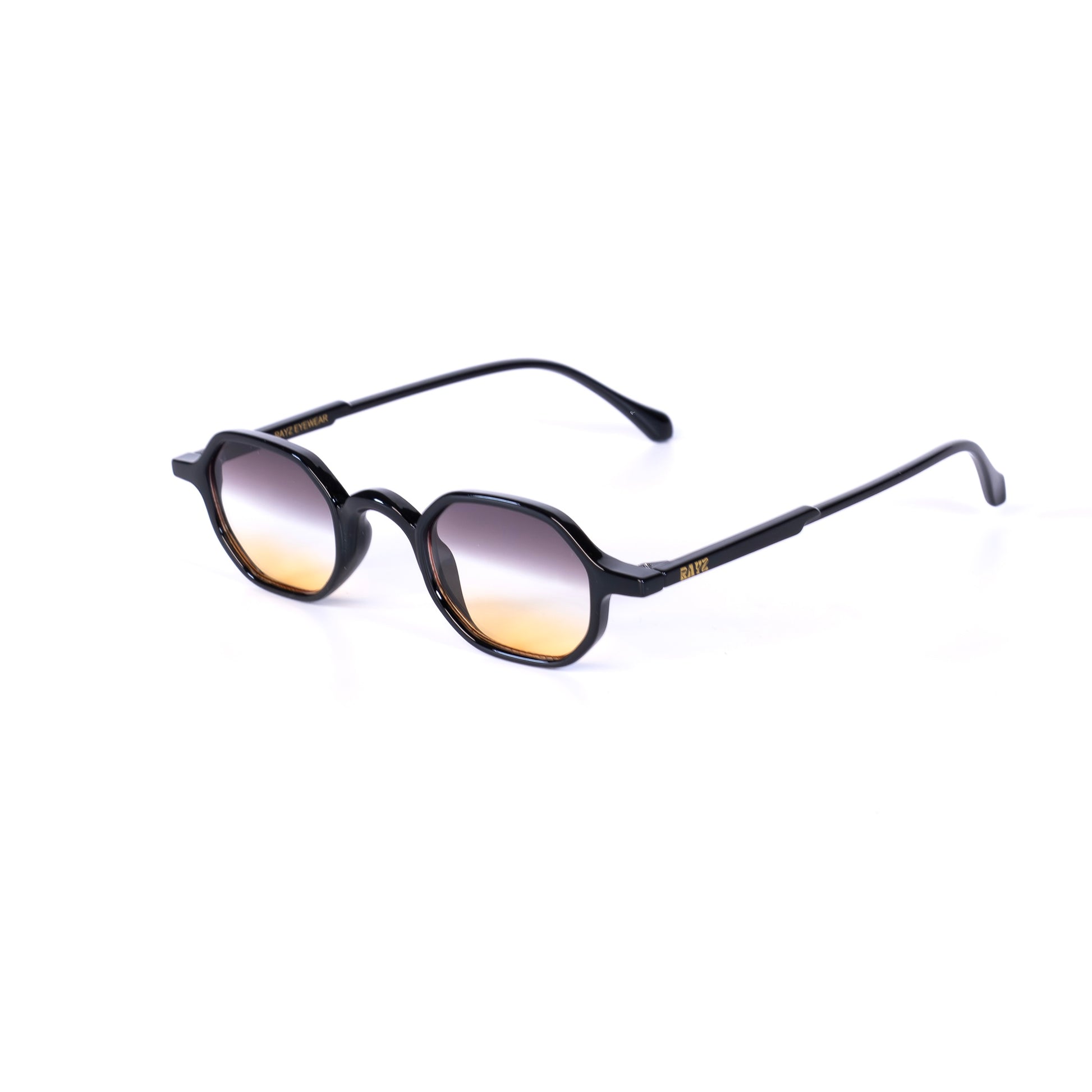 Lumea jaune-Noir Lunettes de Soleil pour Hommes et Femmes Photo de Côté - RAYZ Eyewear Marque de Lunettes Marocaine